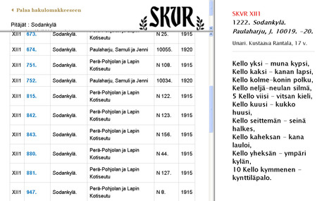 SKVR-korpuksen www-haku | 1Uutiset - Lukemisen tähden | Scoop.it