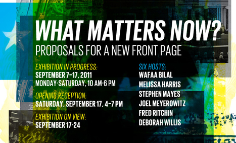 What Matters Now? Proposals for a New Front Page | Photography Now | Scoop.it