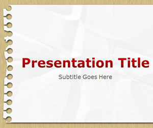 Notepad PowerPoint Template | Free Templates for Business (PowerPoint, Keynote, Excel, Word, etc.) | Scoop.it