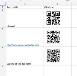 Tip 110 - Auto Generate QR Codes in Google Spreadsheet! | Apps and Technology for Student Created Products | Scoop.it