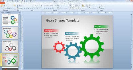 FREE Gears PowerPoint Shapes Template | Free Templates for Business (PowerPoint, Keynote, Excel, Word, etc.) | Scoop.it