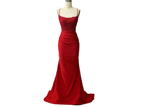 Long Red Ruched Mermaid Prom Dresses Open Back P646 – | prom | Scoop.it