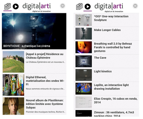 Digitalarti V2: la nouvelle application mobile des arts numériques sur iPhone, iPad et Android - #mediaart | Digital #MediaArt(s) Numérique(s) | Scoop.it