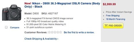 Nikon D800 available for pre-order at BestBuy | Nikon D800 | Scoop.it