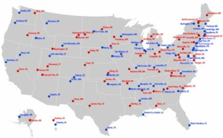 Map: The most liberal and conservative towns in each state - Washington Post (blog) | Nerdy Needs | Scoop.it