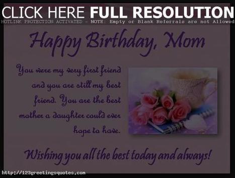 Heart Touching 107 Happy Birthday Mom Quotes Fr