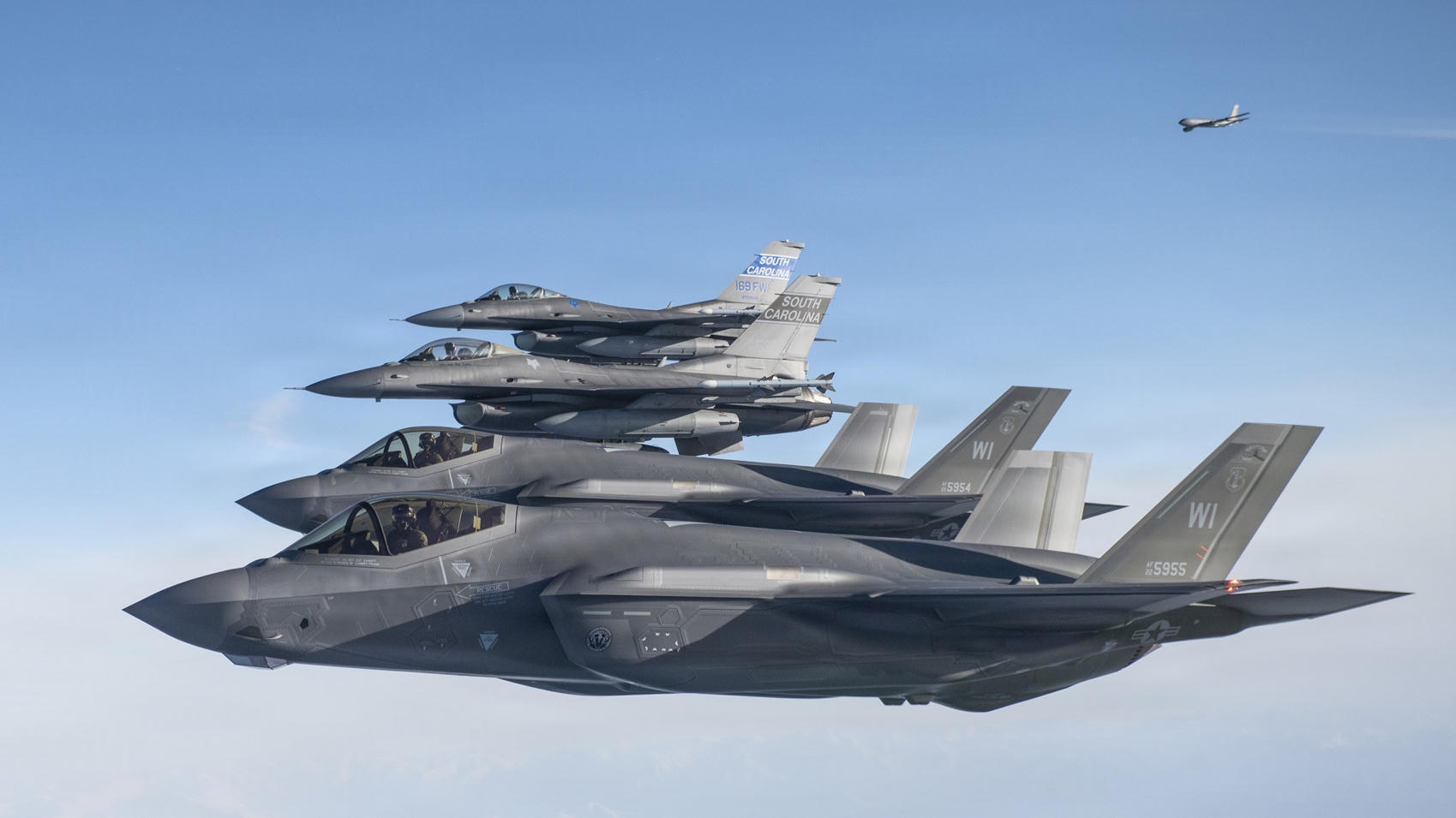 USAF F-35As and F-16s Conduct ‘Dynamic Op...
