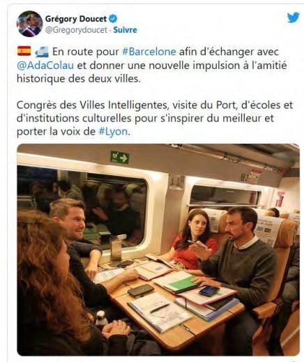 Le maire de Lyon Gr&eacute;gory Doucet en d&eacute;placement &agrave;&nbsp;Barcelone. | Veille UrbaLyon : Cities in Europe ... : Best practises, Be Inspire ! | Scoop.it