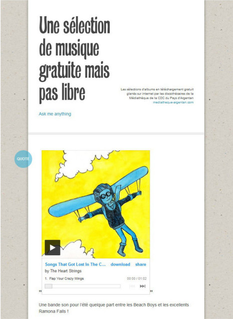 Une sélection de musique gratuite mais pas libre | -thécaires | Espace musique & cinéma | Scoop.it