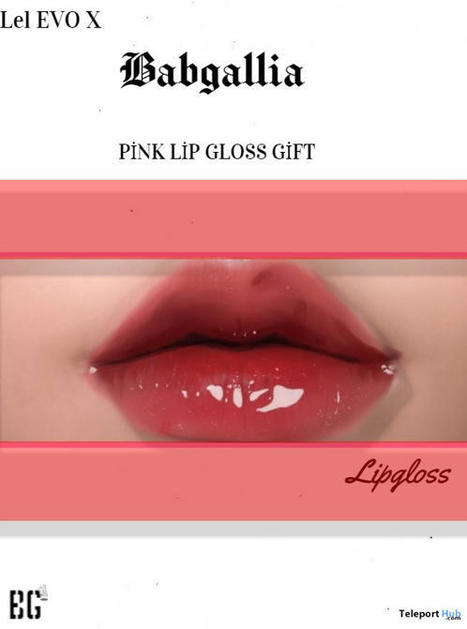 Pinky Lip Gloss For Lelutka EvoX 1L Promo Gift by Babgallia | Teleport Hub - Second Life Deals | Second Life Freebies | Scoop.it