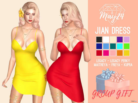 Jian Dress Fatpack June 2022 Group Gift by May24 | Teleport Hub - Second Life Freebies | Second Life Freebies | Scoop.it