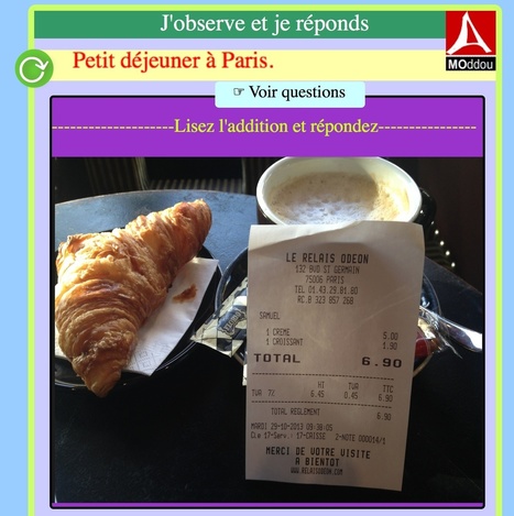 Questions à partir d’un document authentique : un petit déjeuner à Paris. | POURQUOI PAS... EN FRANÇAIS ? | Scoop.it