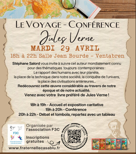 VENTABREN : Conférence sur Jules Verne autour du Voyage de Stéphane Salord | Jules Verne News | Scoop.it