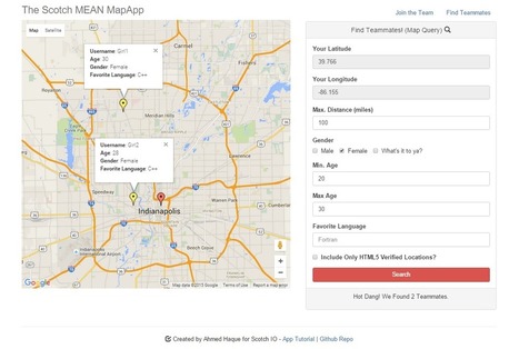 Making MEAN Apps with Google Maps (Part II) | JavaScript for Line of Business Applications | Scoop.it