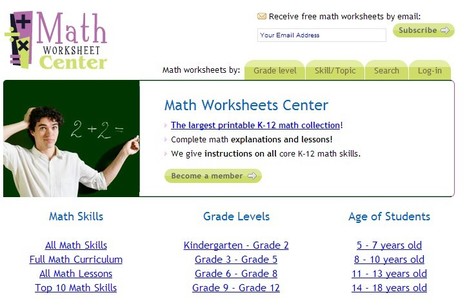 Math Worksheets Center | 21st Century Learning and Teaching | Scoop.it