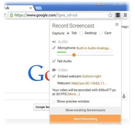 screencastify, plugin de Chrome para grabar la pestaña, la webcam o el escritorio | @Tecnoedumx | Scoop.it