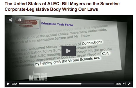 The United States of ALEC // Democracy Now | Charter Schools & "Choice": A Closer Look | Scoop.it