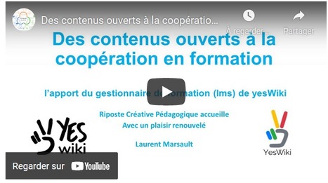 Des contenus ouverts à la coopération ouverte en formation, le partage sincère, du temps pour l'essentiel, interview et webinaire de Laurent Marseault - Innovation Pédagogique | IA générative (IAg) et pédagogie | Scoop.it