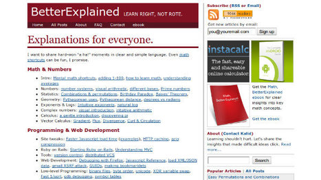 Sumando conocimiento: Better Explained y Open Book Project | Las TIC en la Educación | Scoop.it