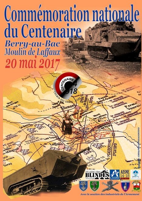 Commémoration du 1er engagement des chars de combat | Autour du Centenaire 14-18 | Scoop.it