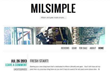 Milsimple.com- Andre's new Blog! | Thumpy's 3D House of Airsoft™ @ Scoop.it | Scoop.it