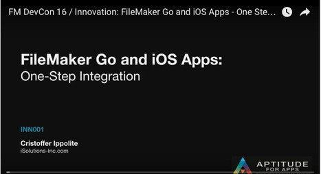 FileMaker Go and iOS Apps: One-Step Integration | iSolutions | Learning Claris FileMaker | Scoop.it