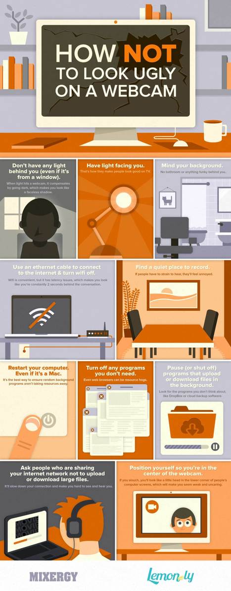 How NOT to look Ugly on a Webcam | Infographic | Social Marketing Revolution | Scoop.it