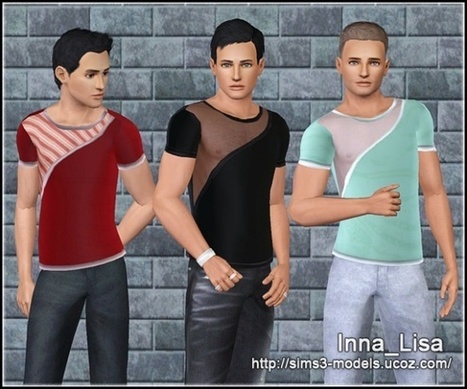 T-shirt for males at Sims 3 Models | Les Sims | Scoop.it