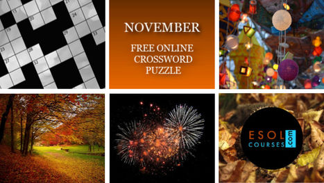 November - Easy ESL Crossword Puzzle for English Language Learners | English Word Power | Scoop.it
