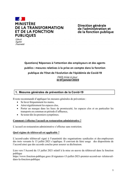 Rappel : Agents vulnérables - Les autorisations spéciales d’absence ont pris fin le 28 février (extrait Questions/Réponses màj le 31/01/2023) | Veille juridique du CDG13 | Scoop.it