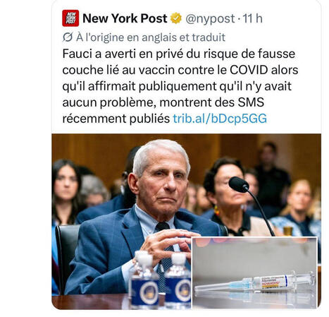 Personne en parle de peur d&rsquo;&ecirc;tre trait&eacute; de complotiste&hellip;? sont ils complices ? 😩 C&rsquo;est un sujet mais apparemment tout le monde s&rsquo;en fout &hellip;😩 | Jean Philippe L. | H&eacute;sitations Vaccinales: Observatoire HESIVAXs | Scoop.it