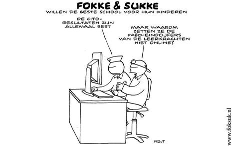 Wonderlijk Fokke en Sukke willen de beste school voor hun EU-79