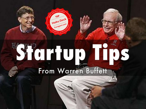 Warren Buffet Startup Tips - Top @HaikuDeck By 34% | Startup Revolution | Scoop.it
