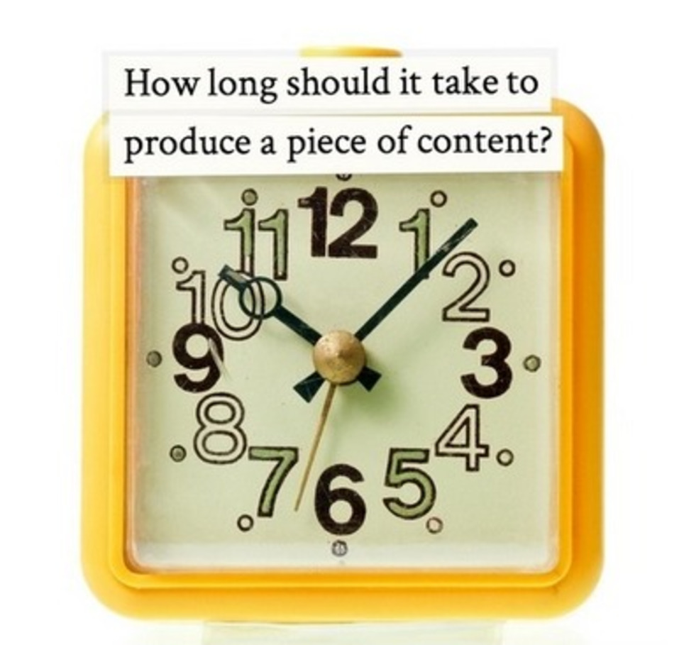 How Long Does It Take to Produce a Piece of Content? - Kapost Content Marketeer | Marketing de contenidos, artículos seleccionados por Eva Sanagustin | Scoop.it
