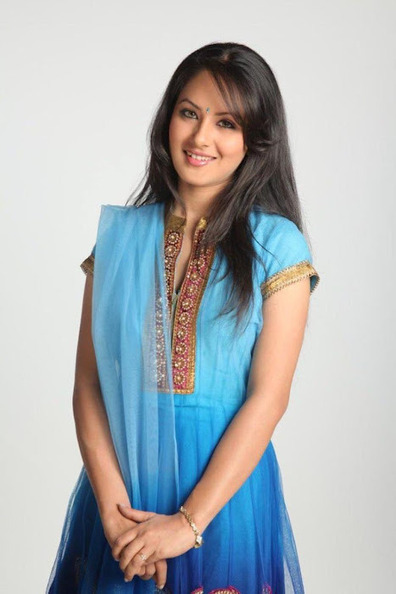 Pooja Bose in Blue Coloured Anarkali Salwar Kameez. Tolly Fashion | Indian Fashion Updates | Scoop.it