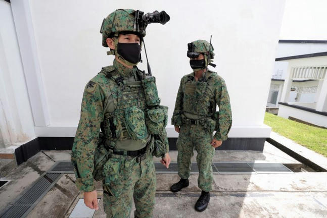 Singapore Army soldiers get new helmet, better