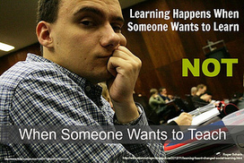 El aprendizaje se da cuando quieres aprender y no cuando alguien quiere enseñar (Roger Schank) | Edumorfosis.it | Scoop.it