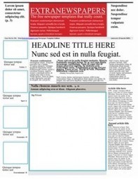 Newspaper Template Pack For Word. Perfect For School | Education Matters - (tech and non-tech) | Scoop.it