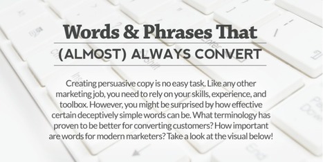 The words and phrases that convert are almost always simple (Infographic) | Public Relations & Social Marketing Insight | Scoop.it