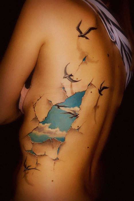 Ces 20 tatouages 3D vont vous retourner le cerveau ! | Trollface , meme et humour 2.0 | Scoop.it