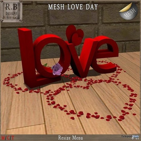 Mesh Love Day Valentine 2016 Group Gift by RnB Furniture | Teleport Hub - Second Life Freebies | Teleport Hub | Scoop.it