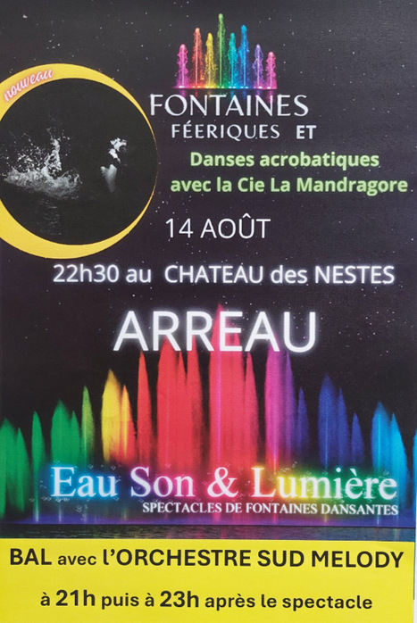 Spectacle de fontaines dansantes &agrave; Arreau le 14 ao&ucirc;t | Vall&eacute;es d'Aure & Louron - Pyr&eacute;n&eacute;es | Scoop.it
