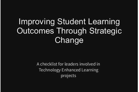 Improving student learning outcomes through strategic change | Interactive Toolkit | Information and digital literacy in education via the digital path | Scoop.it