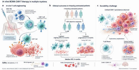 Just published in Nat Med! &ldquo;Extended follow-up of in vivo BCMA CAR-T therapy in relapsed/refractory multiple myeloma&rdquo; In vivo CAR-T can generate deep responses without leukapheresis or&hellip; | Ettore... | Immunology and Biotherapies | Scoop.it
