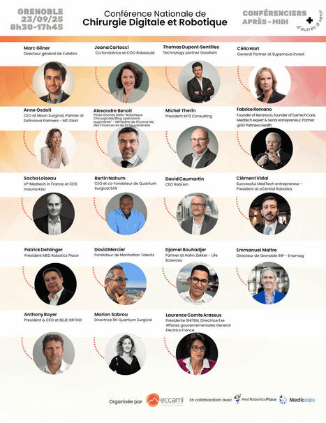 Who wouldn't want to attend the 2nd Conference on Digital & Robotic Surgery with this impressive list of speakers ? | Lucien Blondel | ROBOTIC SURGERY | Scoop.it