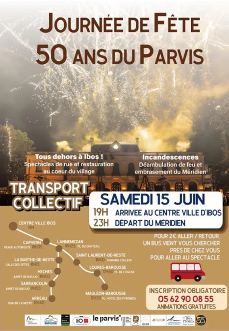 Transport collectif pour les 50 ans du Parvis | Vallées d'Aure & Louron - Pyrénées | Scoop.it