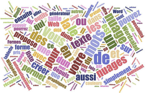 8 outils pour créer des nuages de mots à partir d'un texte | Boîte à outils numériques | Scoop.it