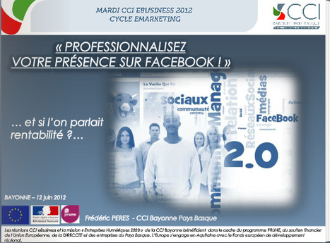 Conf&eacute;rence &laquo; Professionnalisez votre pr&eacute;sence sur Facebook ! &raquo; | Time to Learn | Scoop.it