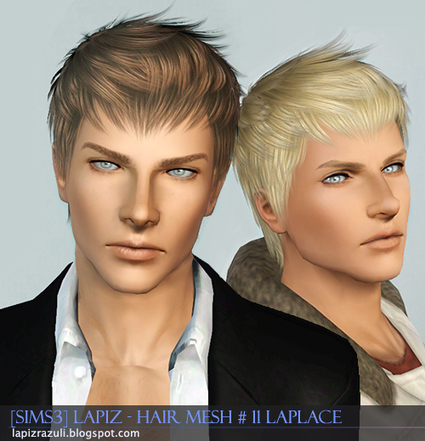 Lapiz's Scrapyard: [Sims3] Hair Mesh #11 - Laplace | Les Sims | Scoop.it