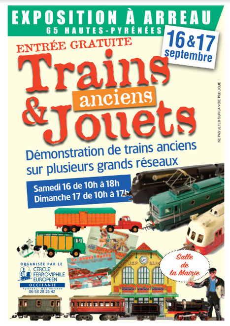 Grande exposition de trains et de jouets anciens à Arreau les 16 et 17 septembre | Vallées d'Aure & Louron - Pyrénées | Scoop.it